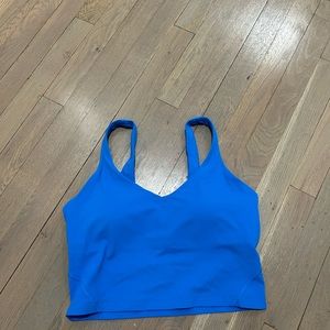 bright blue lululemon align tank top size: 10